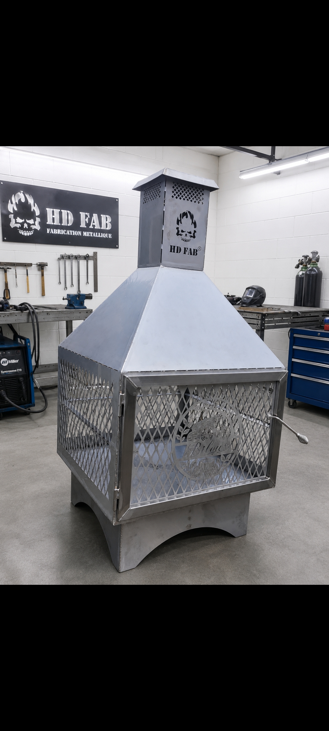 foyer en stainless 1/8 , 36x36